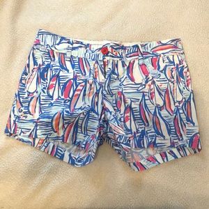 Lilly Pulitzer Callahan Shorts Red Right Return